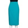 Roland Mouret Teal Blue Wool Crepe Arreton Pencil Skirt M For Women 1 Roland Mouret Teal Blue Wool Crepe Arreton Pencil Skirt M For Women -Roland Mouret Sales Store luxury women roland mouret used clothes p318581 006