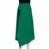 Roland Mouret Green Wool Crepe Fringed Asymmetric Skirt M For Women 2 Roland Mouret Green Wool Crepe Fringed Asymmetric Skirt M For Women -Roland Mouret Sales Store luxury women roland mouret used clothes p320352 002