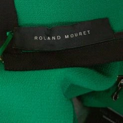 Roland Mouret Green Wool Crepe Fringed Asymmetric Skirt M For Women 12 Roland Mouret Green Wool Crepe Fringed Asymmetric Skirt M For Women -Roland Mouret Sales Store luxury women roland mouret used clothes p320352 004