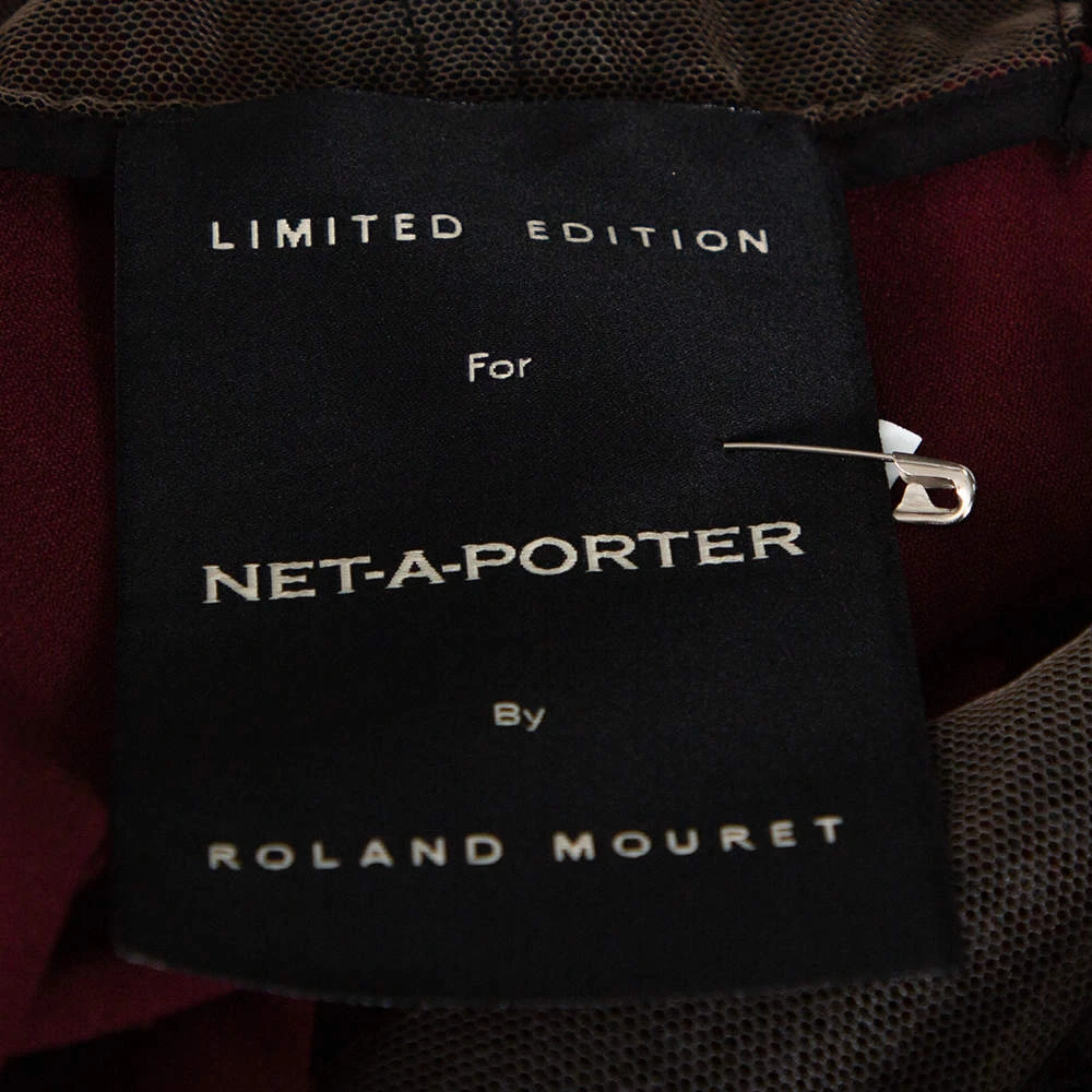 Roland Mouret Limited Edition Burgundy Crepe Lace Trim Dave Top S For Women 7 Roland Mouret Limited Edition Burgundy Crepe Lace Trim Dave Top S For Women - Image 5