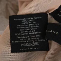 Roland Mouret Monochrome Striped Cotton Basketweave Layan Dress M For Women -Roland Mouret Sales Store luxury women roland mouret used clothes p347354 001