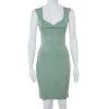 Roland Mouret Pastel Green Sleeveless Sheath Dress S For Women -Roland Mouret Sales Store luxury women roland mouret used clothes p365161 003