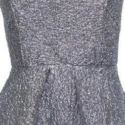 Roland Mouret Silver Crushed Organza Silk Panelled Strapless Lucia Gown M For Women -Roland Mouret Sales Store luxury women roland mouret used clothes p381083 007