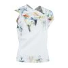 Roland Mouret Watercolored Draped Top M For Women -Roland Mouret Sales Store luxury women roland mouret used clothes p39520 001