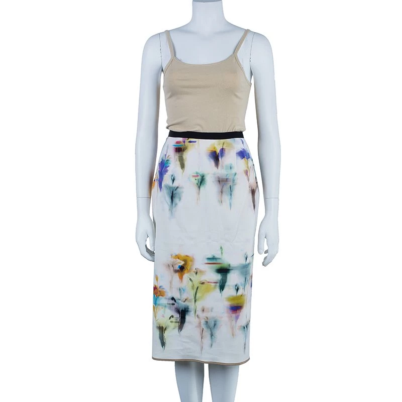 Roland Mouret Watercolored Pencil Skirt M For Women 4 Roland Mouret Watercolored Pencil Skirt M For Women - Image 2