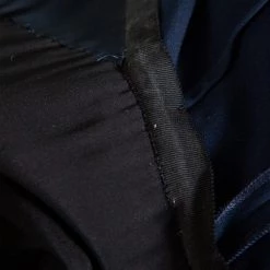 Roland Mouret Navy Blue Crepe Contrast Trim Cold Shoulder Jumpsuit S For Women -Roland Mouret Sales Store luxury women roland mouret used clothes p452166 001