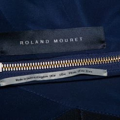 Roland Mouret Navy Blue Crepe Criss Cross Back Detail Sleeveless Jumpsuit S For Women 14 Roland Mouret Navy Blue Crepe Criss Cross Back Detail Sleeveless Jumpsuit S For Women -Roland Mouret Sales Store luxury women roland mouret used clothes p461400 001