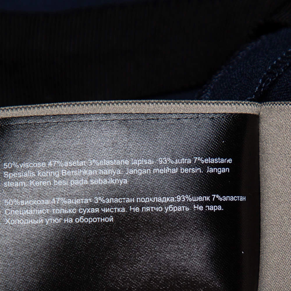 Roland Mouret Navy Blue Crepe Criss Cross Back Detail Sleeveless Jumpsuit S For Women 9 Roland Mouret Navy Blue Crepe Criss Cross Back Detail Sleeveless Jumpsuit S For Women - Image 7