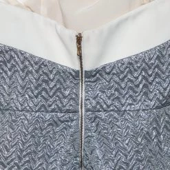 Roland Mouret Silver Embossed Lurex Strapless Ambrose Dress S For Women -Roland Mouret Sales Store luxury women roland mouret used clothes p461559 002