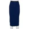 Roland Mouret Navy Blue Textured Cotton Pencil Skirt S For Women 1 Roland Mouret Navy Blue Textured Cotton Pencil Skirt S For Women -Roland Mouret Sales Store luxury women roland mouret used clothes p461933 008