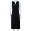 Roland Mouret Black Panelled Knit Draped Detail Sleeveless Midi Dress S For Women 1 Roland Mouret Black Panelled Knit Draped Detail Sleeveless Midi Dress S For Women -Roland Mouret Sales Store luxury women roland mouret used clothes p461965 003