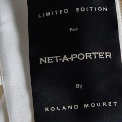 Roland Mouret White Crepe Draped Neck Shoulder Button Jumpsuit M For Women -Roland Mouret Sales Store luxury women roland mouret used clothes p463470 003