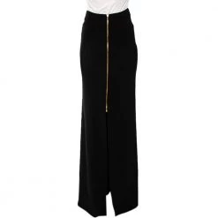 Roland Mouret Black Crepe Slit Detail Paneled Maxi Skirt S For Women 15 Roland Mouret Black Crepe Slit Detail Paneled Maxi Skirt S For Women -Roland Mouret Sales Store luxury women roland mouret used clothes p467177 003