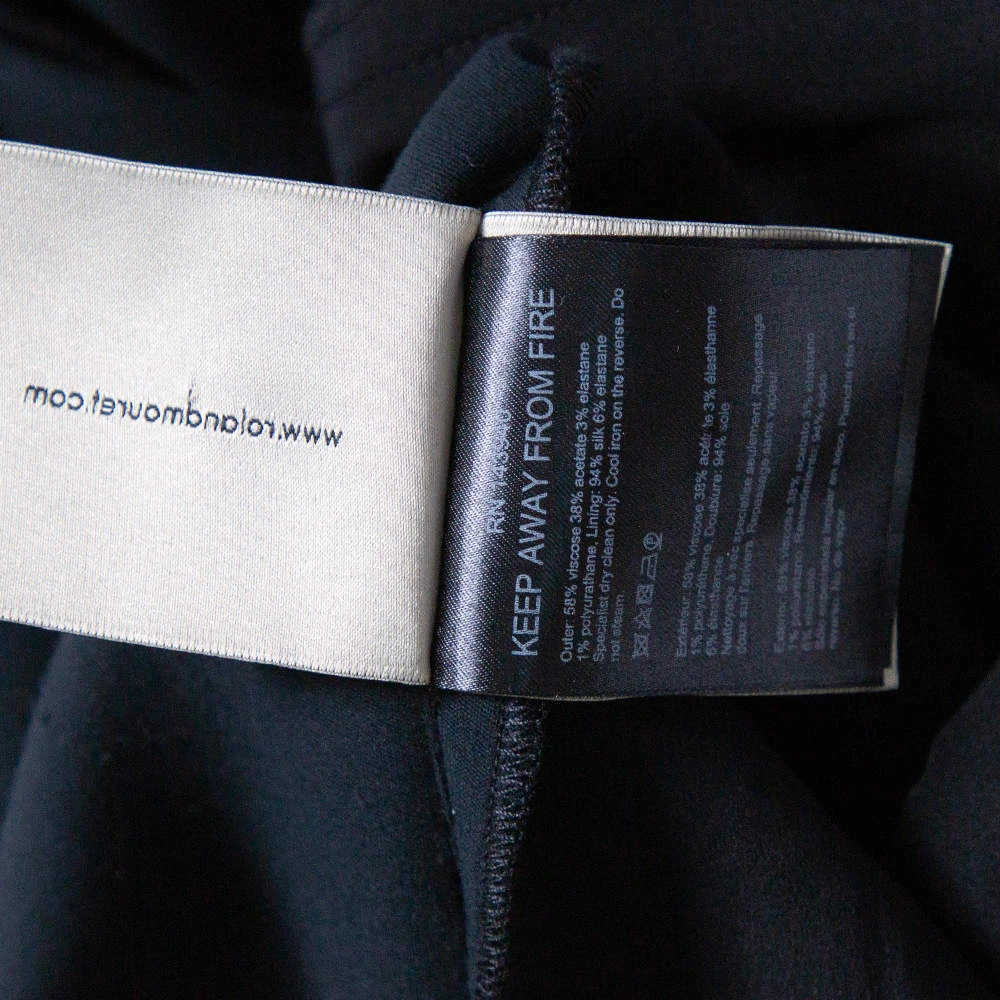 Roland Mouret Black Crepe Slit Detail Paneled Maxi Skirt S For Women 11 Roland Mouret Black Crepe Slit Detail Paneled Maxi Skirt S For Women - Image 9