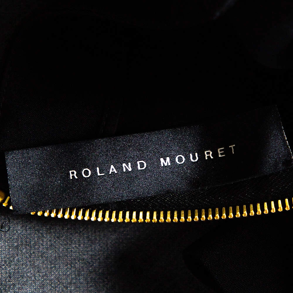 Roland Mouret Black Crepe Slit Detail Paneled Maxi Skirt S For Women 8 Roland Mouret Black Crepe Slit Detail Paneled Maxi Skirt S For Women - Image 6