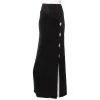 Roland Mouret Black Crepe Slit Detail Paneled Maxi Skirt S For Women -Roland Mouret Sales Store luxury women roland mouret used clothes p467177 010