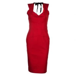 Roland Mouret Red Structured Dress M For Women