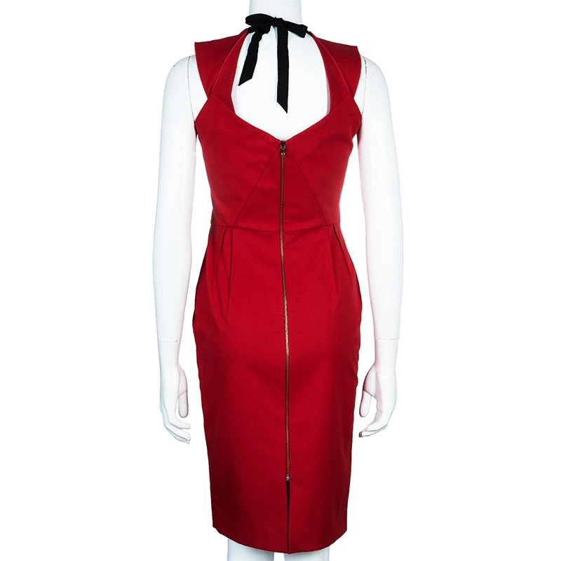 Roland Mouret Red Structured Dress M For Women 5 Roland Mouret Red Structured Dress M For Women - Image 3