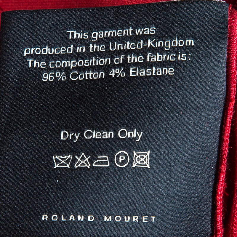 Roland Mouret Red Structured Dress M For Women 11 Roland Mouret Red Structured Dress M For Women - Image 9