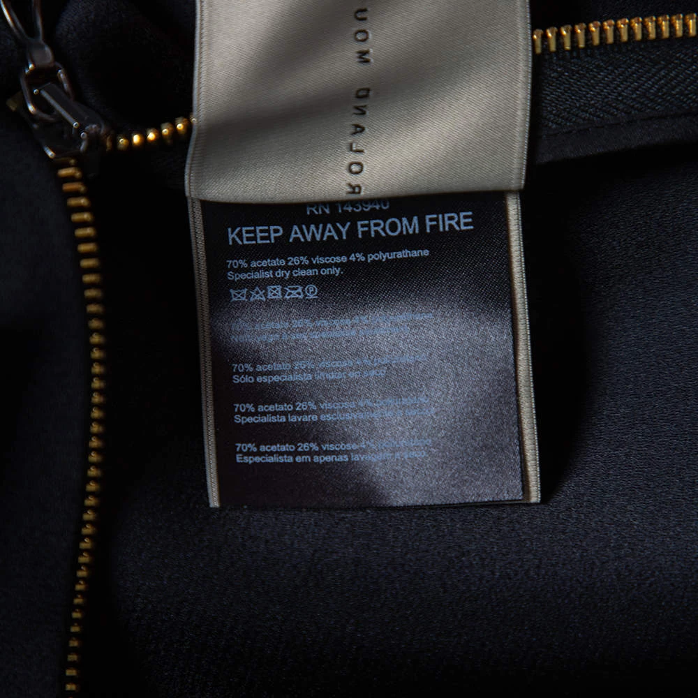 Roland Mouret Black Sateen Paneled Aries Maxi Skirt M For Women 12 Roland Mouret Black Sateen Paneled Aries Maxi Skirt M For Women - Image 10