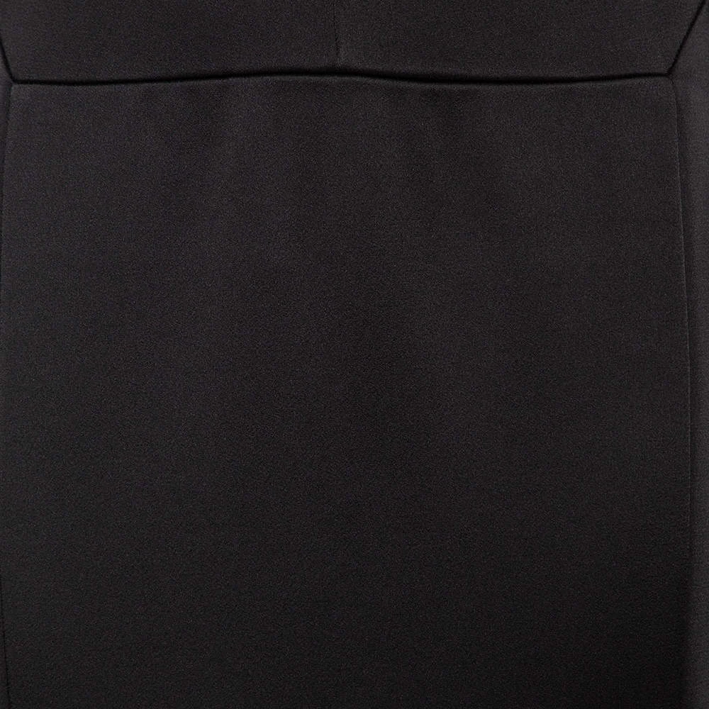 Roland Mouret Black Sateen Paneled Aries Maxi Skirt M For Women 6 Roland Mouret Black Sateen Paneled Aries Maxi Skirt M For Women - Image 4