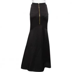 Roland Mouret Black Sateen Paneled Aries Maxi Skirt M For Women 14 Roland Mouret Black Sateen Paneled Aries Maxi Skirt M For Women -Roland Mouret Sales Store luxury women roland mouret used clothes p475605 011