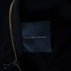 Roland Mouret Bicolor Crepe & Sateen Front Slit Detail Devey Strapless Gown M For Women -Roland Mouret Sales Store luxury women roland mouret used clothes p475638 005