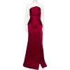 Roland Mouret Burgundy Sateen Draped Detail Addover Strapless Gown M For Women -Roland Mouret Sales Store luxury women roland mouret used clothes p475646 002