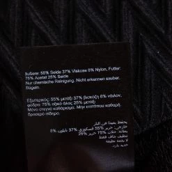 Roland Mouret Black Patterned Organza Draped Pasha Top M For Women -Roland Mouret Sales Store luxury women roland mouret used clothes p475692 003