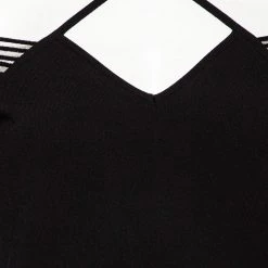 Roland Mouret Black Knit Mesh Inset Detailed Asymmetrical Peplum Top M For Women -Roland Mouret Sales Store luxury women roland mouret used clothes p498562 010