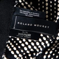 Roland Mouret Black Textured Knit Cutout Detail Turtle Neck Top S For Women -Roland Mouret Sales Store luxury women roland mouret used clothes p498616 004