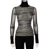 Roland Mouret Black Textured Knit Cutout Detail Turtle Neck Top S For Women -Roland Mouret Sales Store luxury women roland mouret used clothes p498616 008