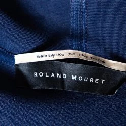 Roland Mouret Navy Blue Double Faced Solar Jacket M For Women -Roland Mouret Sales Store luxury women roland mouret used clothes p498642 004