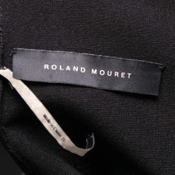 Roland Mouret Black Knit Tasso Off-Shoulder Top S For Women -Roland Mouret Sales Store luxury women roland mouret used clothes p498645 005