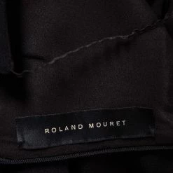 Roland Mouret Black Crepe And Silk Peplum Detailed Strapless Jumpsuit M For Women 14 Roland Mouret Black Crepe And Silk Peplum Detailed Strapless Jumpsuit M For Women -Roland Mouret Sales Store luxury women roland mouret used clothes p498651 003
