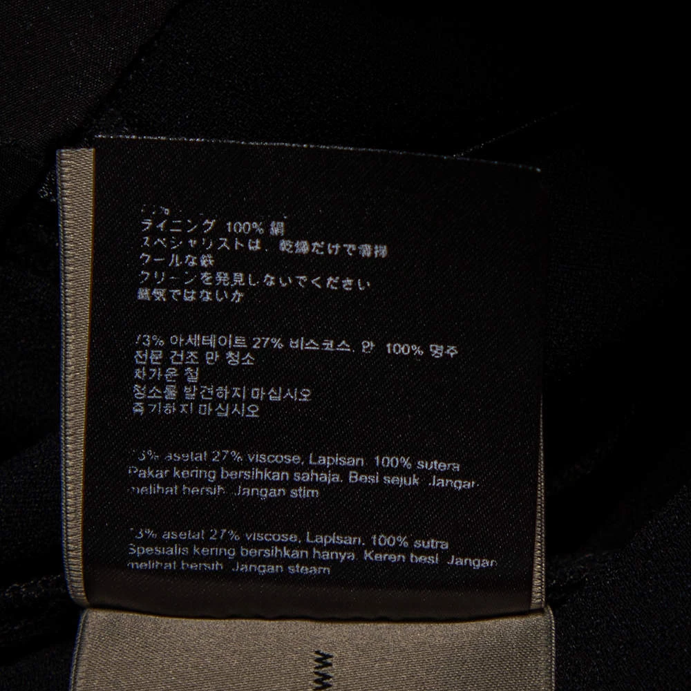 Roland Mouret Black Crepe And Silk Peplum Detailed Strapless Jumpsuit M For Women 8 Roland Mouret Black Crepe And Silk Peplum Detailed Strapless Jumpsuit M For Women - Image 6