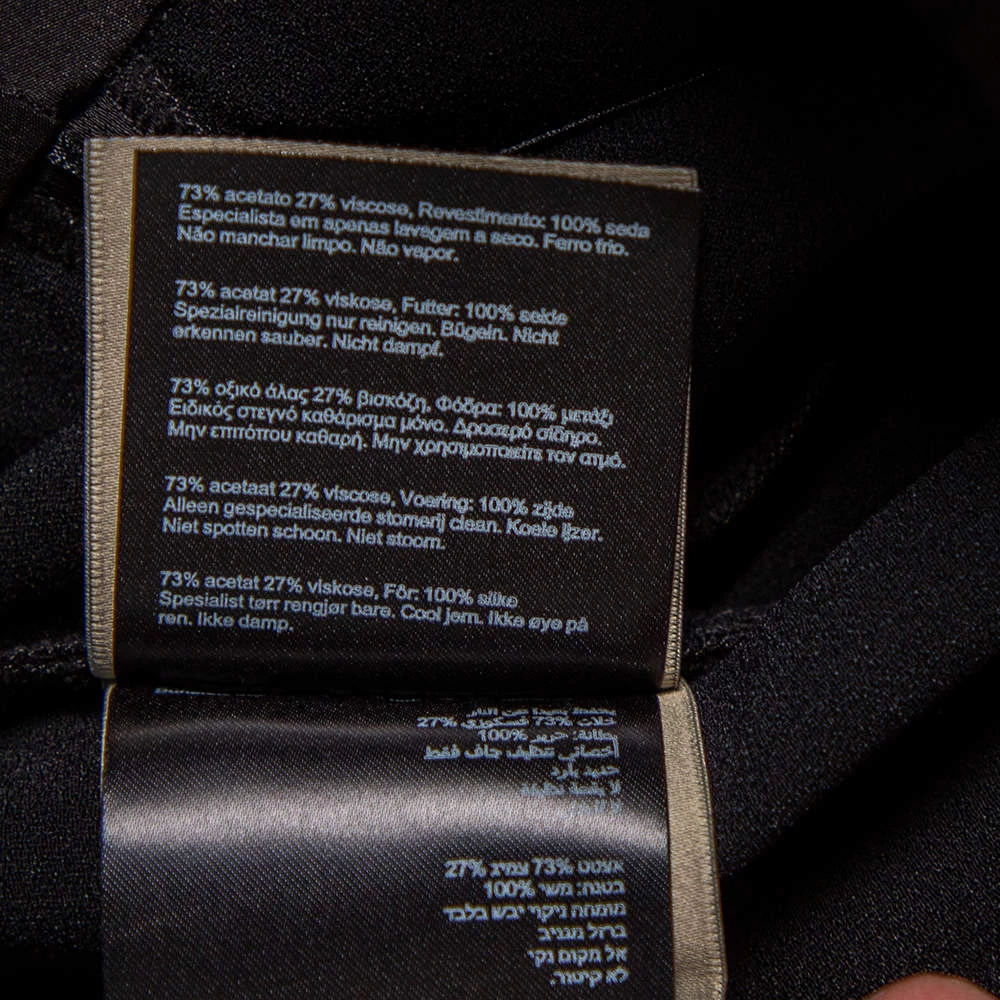 Roland Mouret Black Crepe And Silk Peplum Detailed Strapless Jumpsuit M For Women 9 Roland Mouret Black Crepe And Silk Peplum Detailed Strapless Jumpsuit M For Women - Image 7