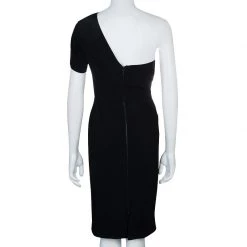 Roland Mouret Black Lyford One Shoulder Dress M For Women -Roland Mouret Sales Store luxury women roland mouret used clothes p53416 003