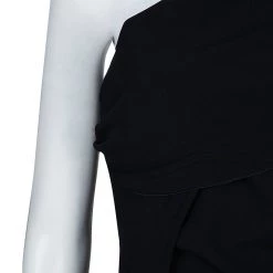 Roland Mouret Black Lyford One Shoulder Dress M For Women -Roland Mouret Sales Store luxury women roland mouret used clothes p53416 007