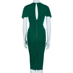 Roland Mouret Green Draped Dress S For Women -Roland Mouret Sales Store luxury women roland mouret used clothes p53531 003