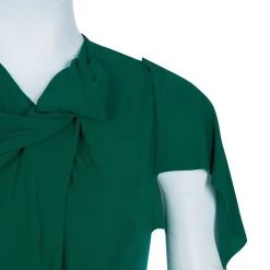 Roland Mouret Green Draped Dress S For Women -Roland Mouret Sales Store luxury women roland mouret used clothes p53531 004