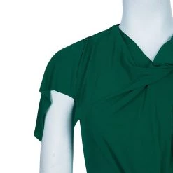 Roland Mouret Green Draped Dress S For Women -Roland Mouret Sales Store luxury women roland mouret used clothes p53531 005