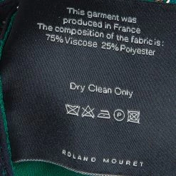 Roland Mouret Green Draped Dress S For Women -Roland Mouret Sales Store luxury women roland mouret used clothes p53531 010