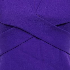 Roland Mouret Purple Wool Crepe Draped Sleeveless Gown M For Women -Roland Mouret Sales Store luxury women roland mouret used clothes p583911 1643529090 006