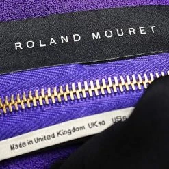Roland Mouret Purple Wool Crepe Draped Sleeveless Gown M For Women -Roland Mouret Sales Store luxury women roland mouret used clothes p583911 1643529095 007