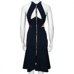 Roland Mouret Color Block Stretch Crepe Kennard Halter Dress S For Women 15 Roland Mouret Color Block Stretch Crepe Kennard Halter Dress S For Women -Roland Mouret Sales Store luxury women roland mouret used clothes p590383 011