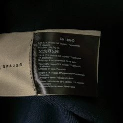 Roland Mouret Navy Blue Knit Tyres Cropped Top L For Women -Roland Mouret Sales Store luxury women roland mouret used clothes p592721 002