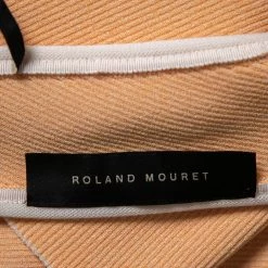 Roland Mouret Peach Rib Knit Macan One Shoulder Top L For Women -Roland Mouret Sales Store luxury women roland mouret used clothes p592722 005