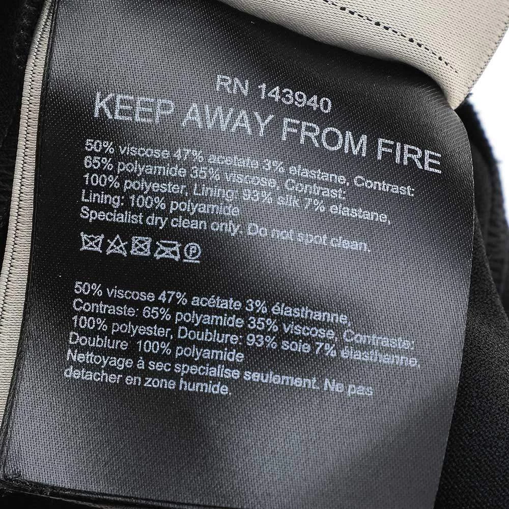 Roland Mouret Black Crepe & Lace Paneled Carrington Gown M For Women 9 Roland Mouret Black Crepe & Lace Paneled Carrington Gown M For Women - Image 7