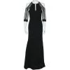 Roland Mouret Black Crepe & Lace Paneled Carrington Gown M For Women 1 Roland Mouret Black Crepe & Lace Paneled Carrington Gown M For Women -Roland Mouret Sales Store luxury women roland mouret used clothes p594049 006